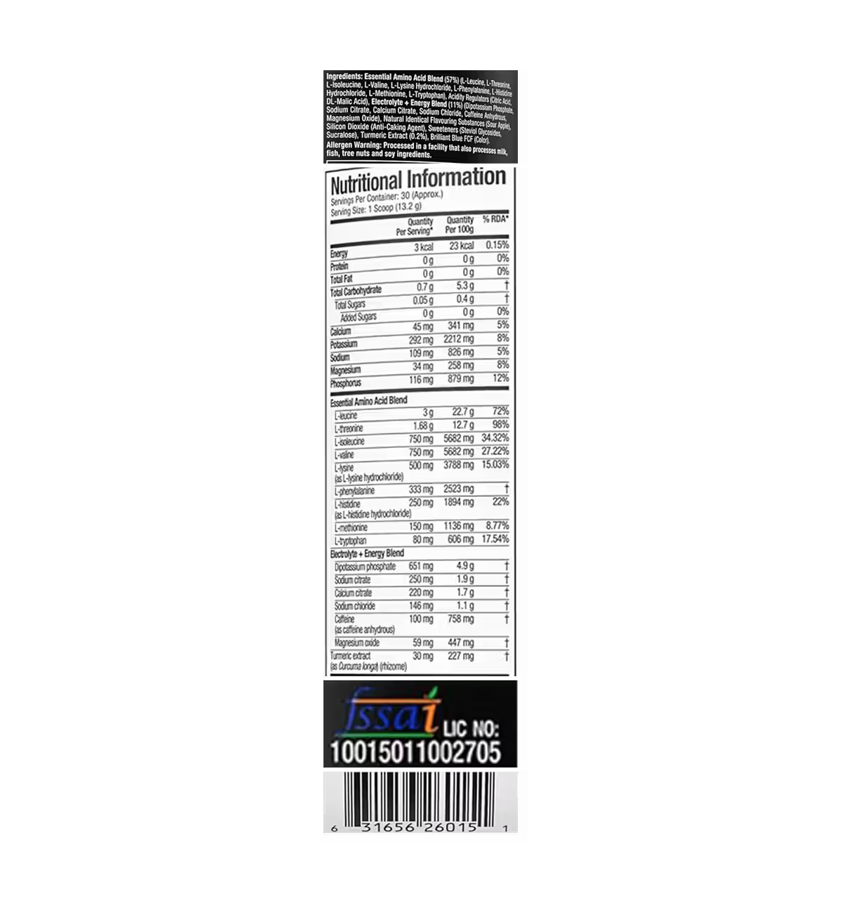Muscletech EAA + Energy Enhance Muscle Strength (Essential Amino Acids)