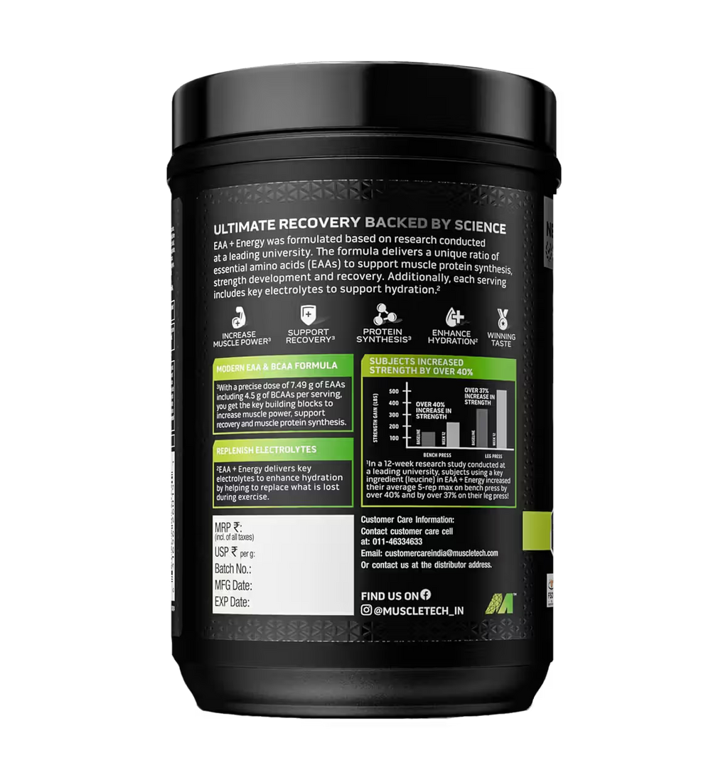 Muscletech EAA + Energy Enhance Muscle Strength (Essential Amino Acids)