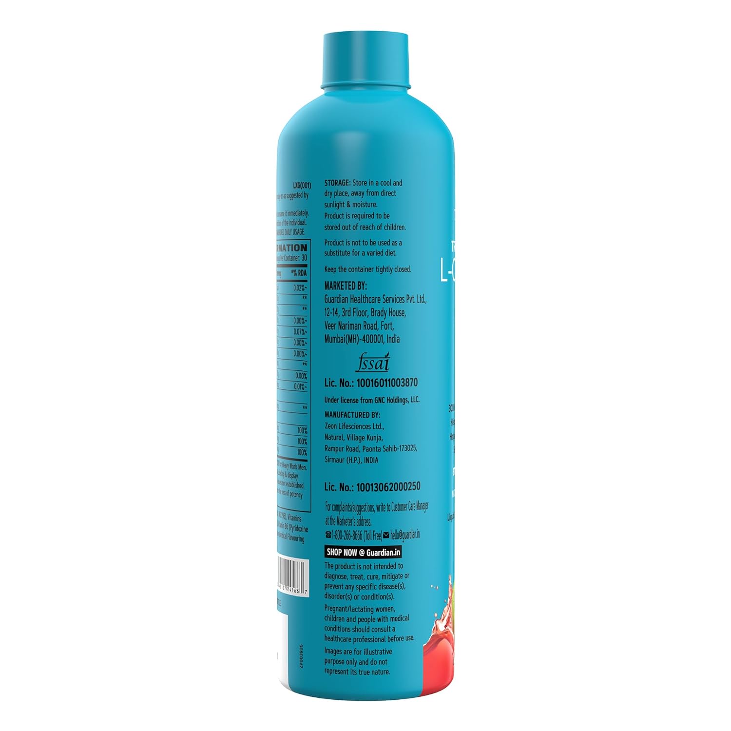 GNC Liquid L-Carnitine 3000mg | Triple Strength Formula | Strawberry Kiwi
