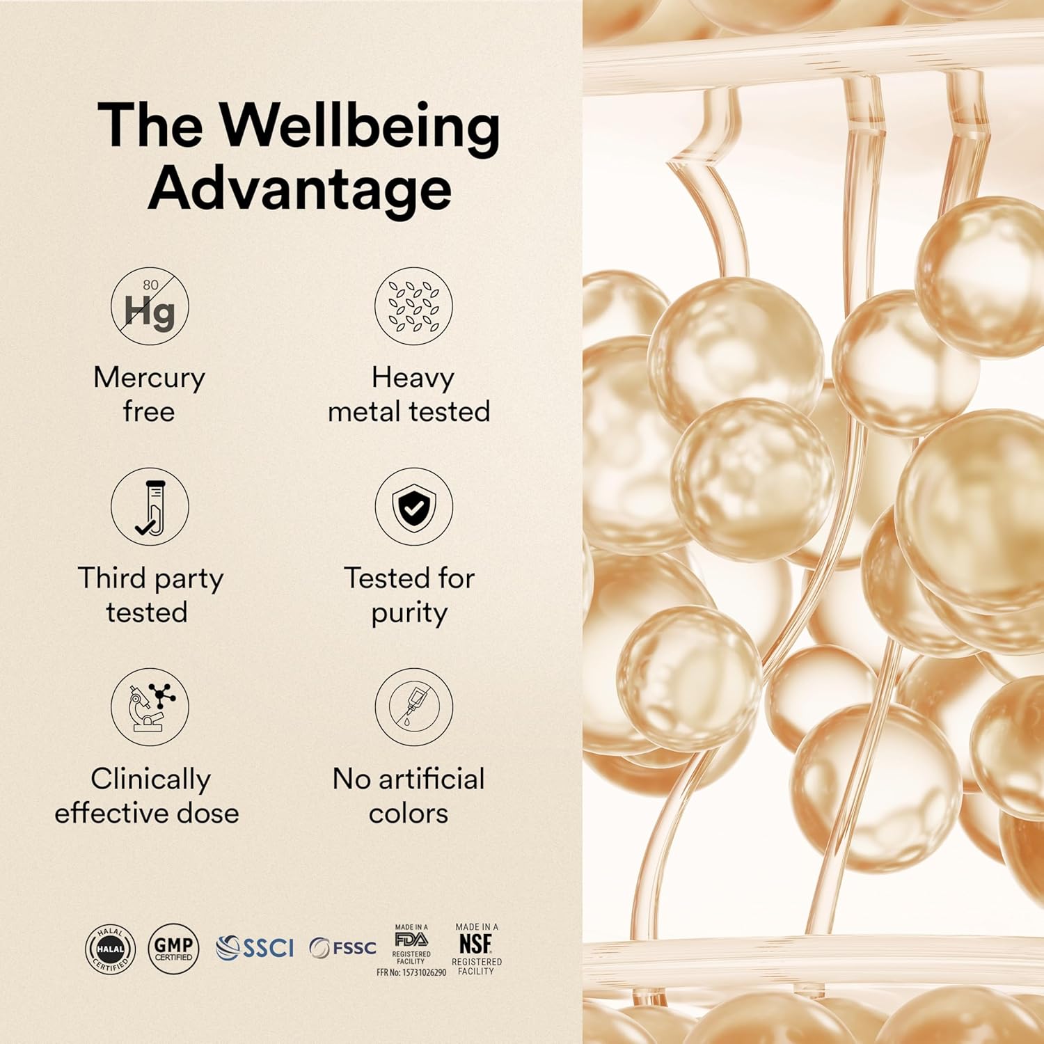 Wellbeing Nutrition Korean Beauty Marine Collagen Skin Radiance Peptides 8g ,250gms