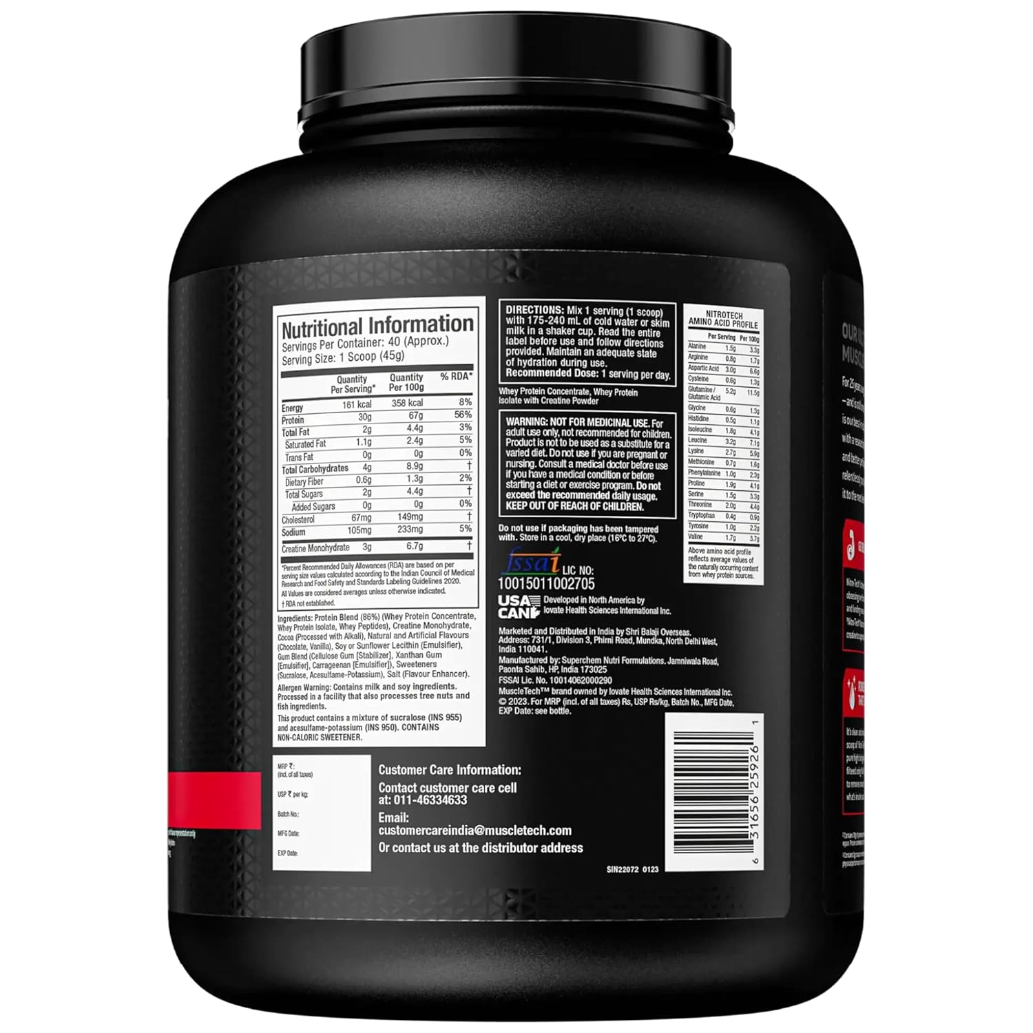 MuscleTech Nitro-Tech Whey Protein