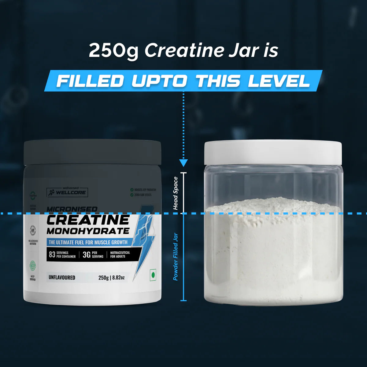 Buy 83 + 33 servings creatine monohydrate Combo & Get FREE Steel Shaker (worth ₹800/-)