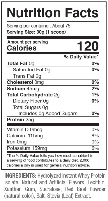 ANS Performance N-ISO Hydro Whey Isolate Protein 5 lbs (2.27 kg)