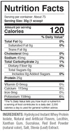 ANS Performance N-ISO Hydro Whey Isolate Protein 5 lbs (2.27 kg)