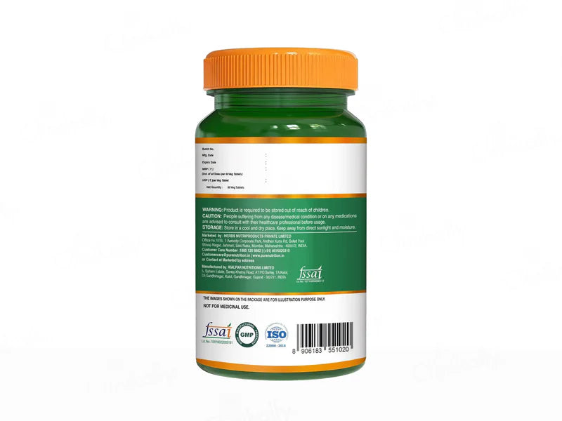 Pure Nutrition Biotin 1000mg With Sesbania Extract Veg Tablet ( 60 )