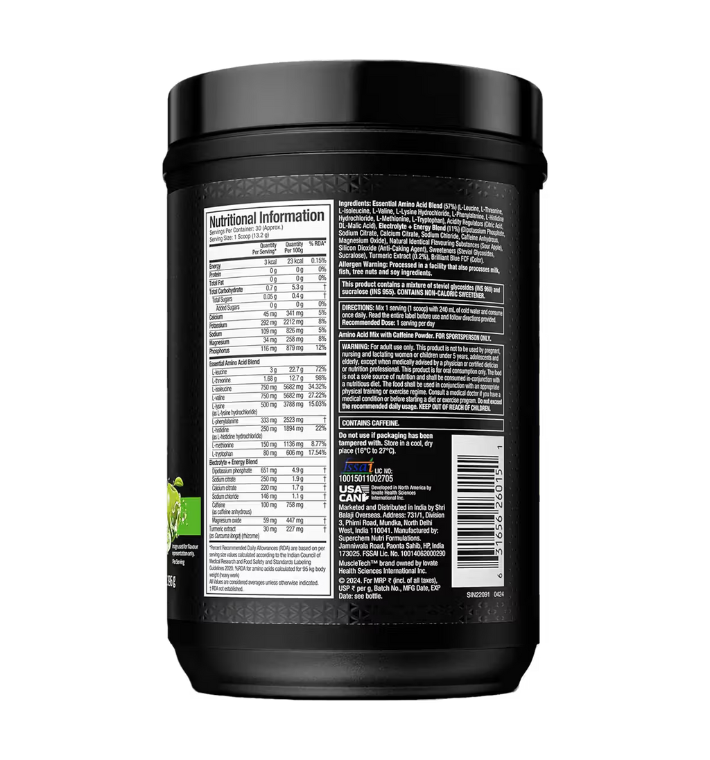 Muscletech EAA + Energy Enhance Muscle Strength (Essential Amino Acids)