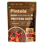 Pintola High Protein Oats - 1 Kg (2.2 Lb), Dark Chocolate