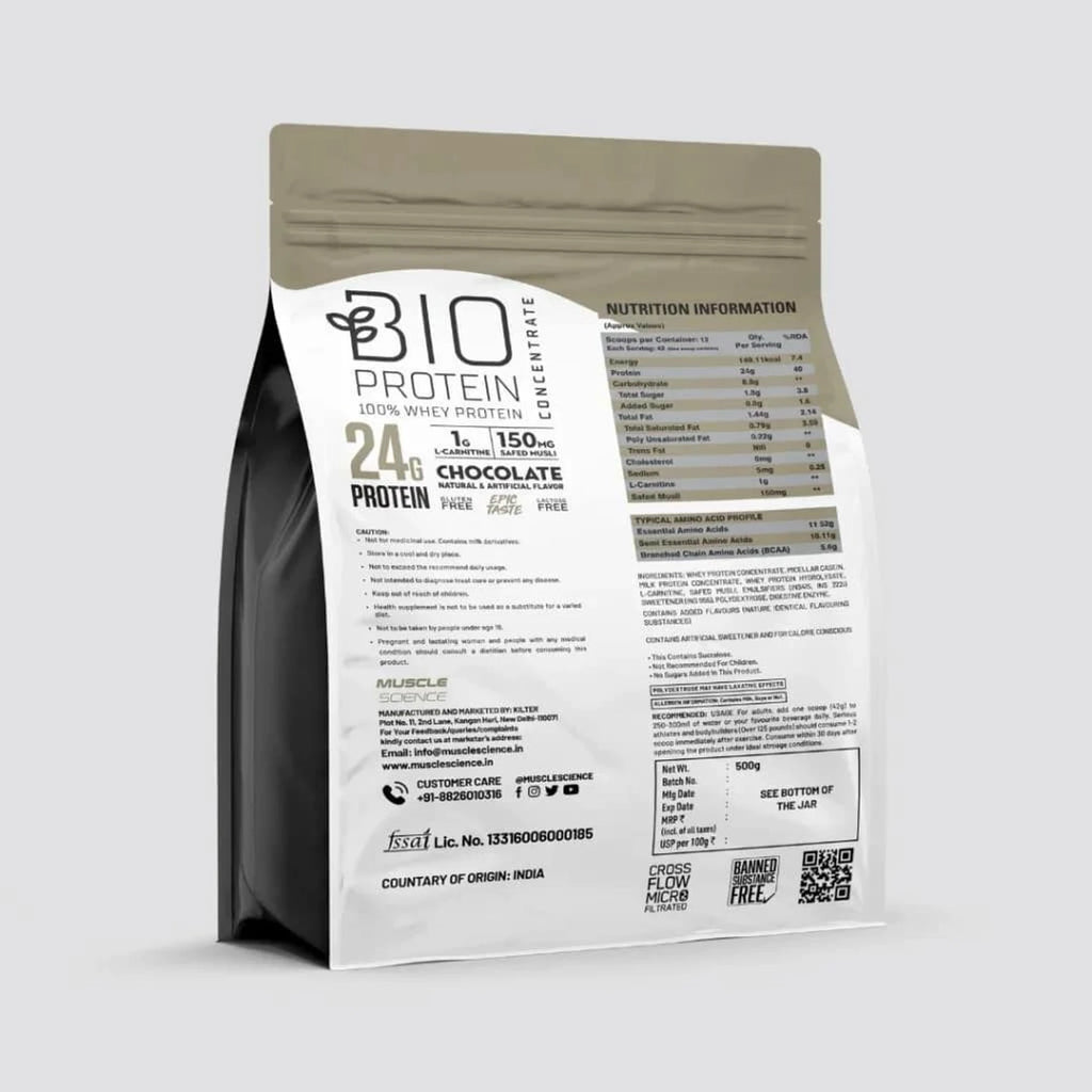 Bio Protein Whey Protein With 24grm Protein, 500Grm